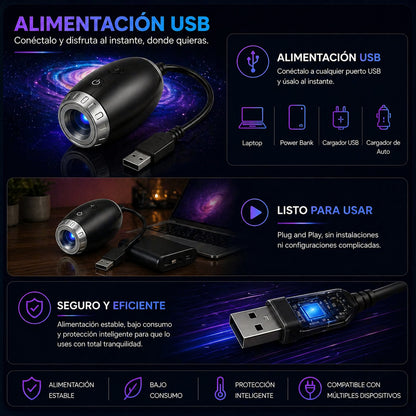 Mini Proyector de Estrellas para ambiente