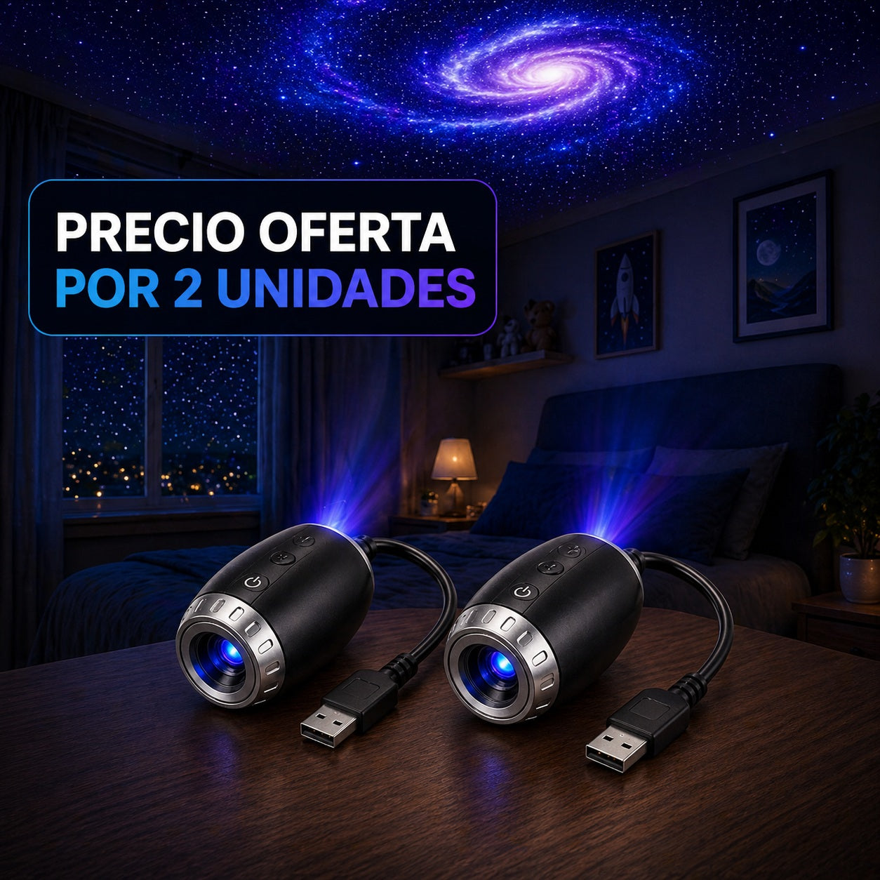Mini Proyector de Estrellas para ambiente